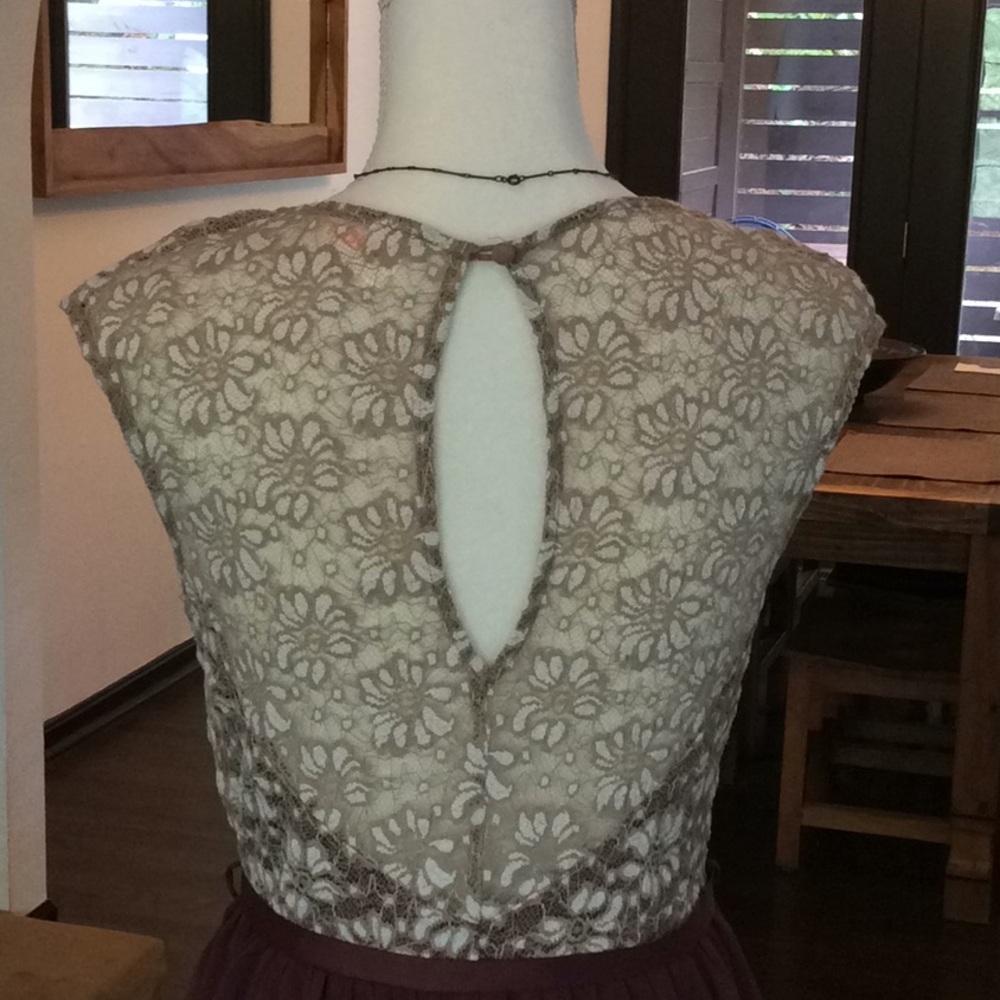 ModCloth Moon dress burgundy M - Picture 3 of 3